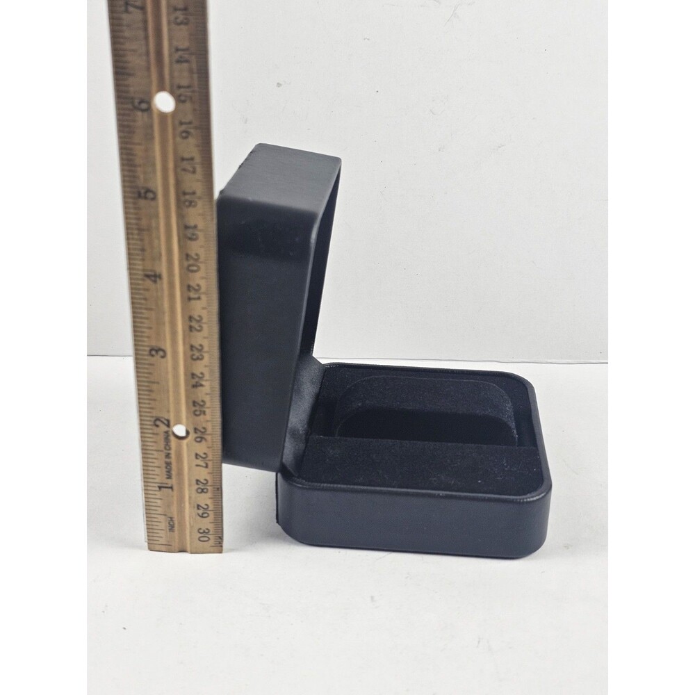 Swiss Military Watch Box Empty Faux Leather Exterior Black Felt Interior - Picture 7 of 11